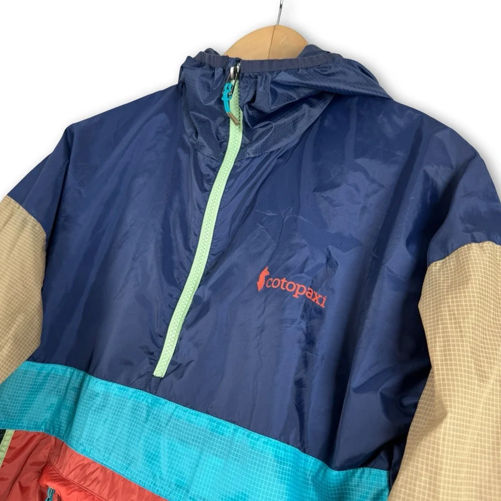 New Cotopaxi Teca Half Zip Windbreaker Ultralight Hoodie Sycamore Jacket Sz XS